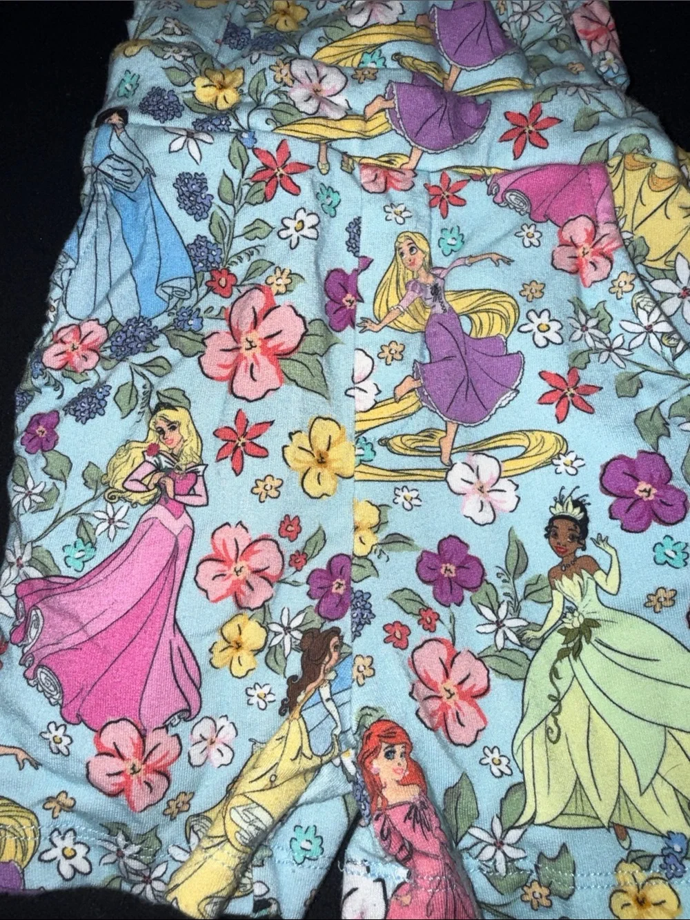Posh Peanut Disney Princess Floral Overalls